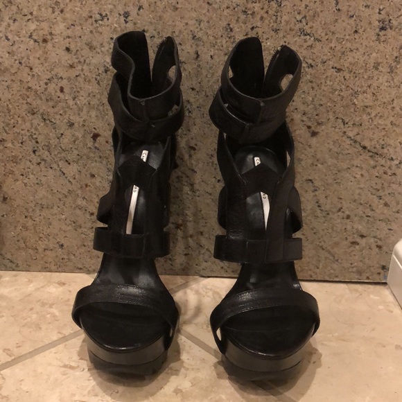 New Camilla Skovgaard architectural cage gladiator wedge platform floating heels - Picture 4 of 7